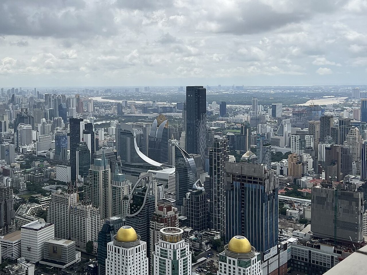City skyline in Southeast Asia